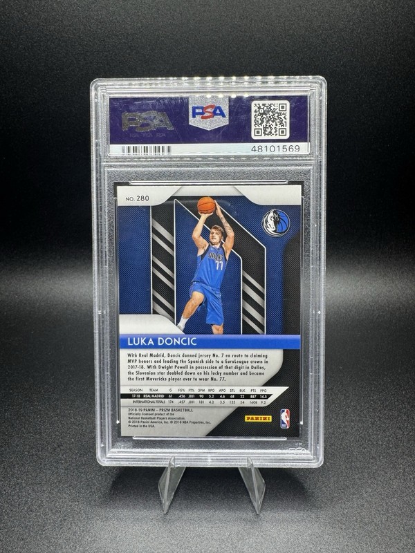 2018 PANINI PRIZM #280 LUKA DONCIC - PSA 10 GEM MINT view 2