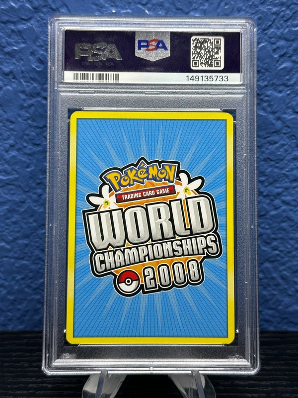 2008 POKEMON PROMO MEW-GOLD STAR WRLD-CHAMP-EMPOTECH NM-MT 8 PSA #101 view 2