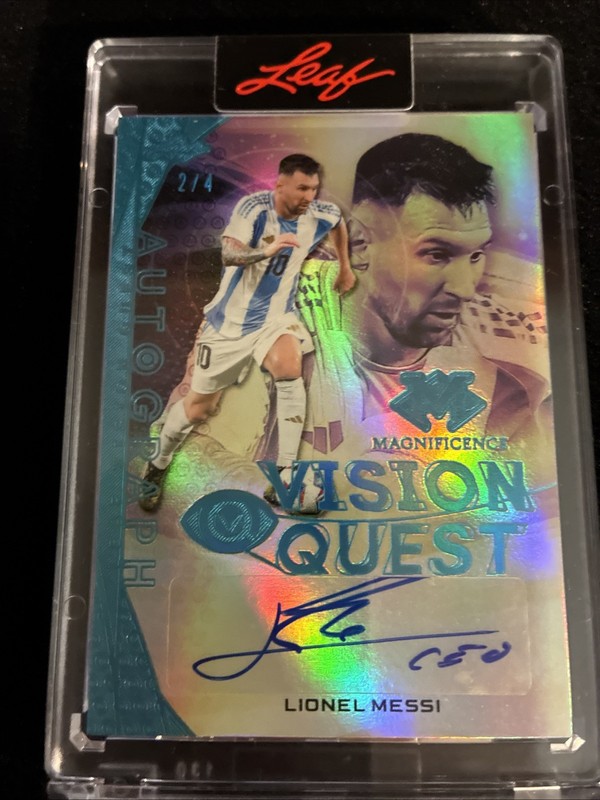 2026 Leaf Magnificence LIONEL MESSI Auto Vision Quest Platinum 2/4