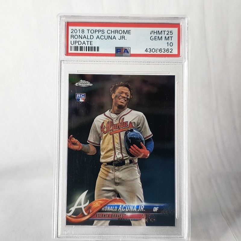2018 Topps Chrome Update - Ronald Acuna Jr. - HMT25 - PSA 10 - Rookie