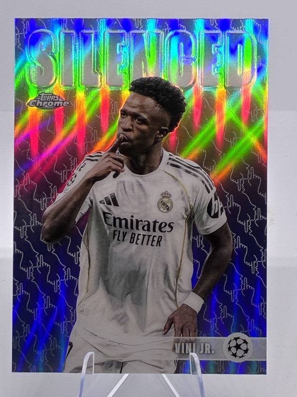 2025-26 Topps Chrome UEFA CLUB COMPETITIONS #SHH-8 Vinicius Jr Silenced