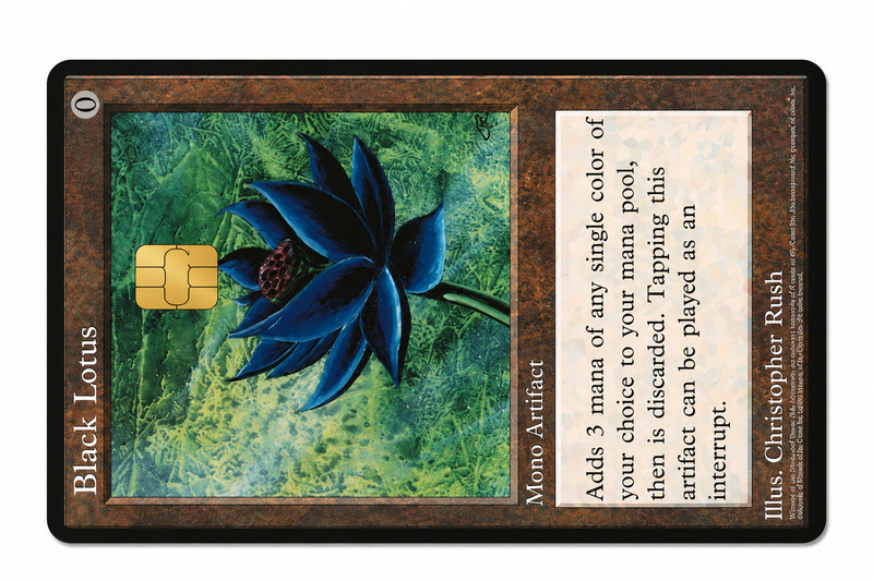 Magic the Gathering Rare 16 Power 9 Power Nine Credit Card Debit Card Skin