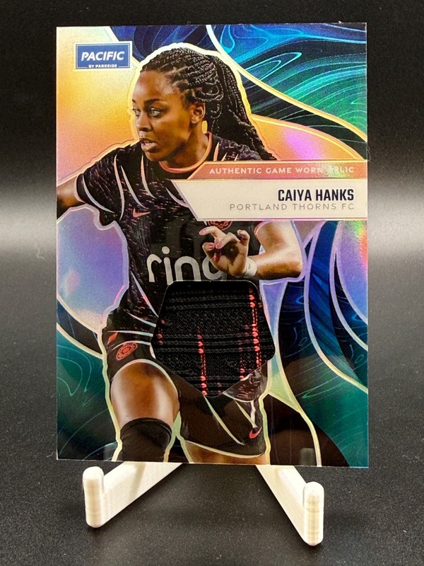 Caiya Hanks 2025 Parkside NWSL Pacific GAME USED MATCH WORN Jersey Relic