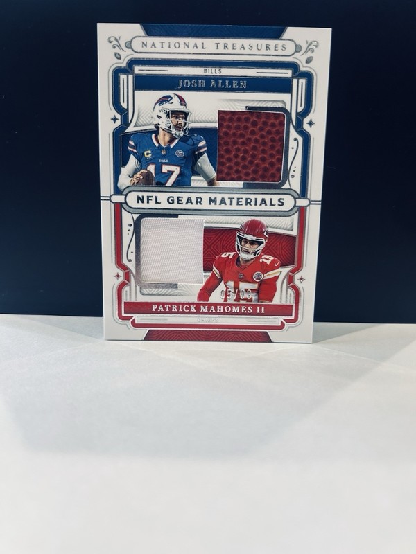 Panini National Treasures 2025 NFL Gear Allen Mahomes #GCM-AM /99 MEM