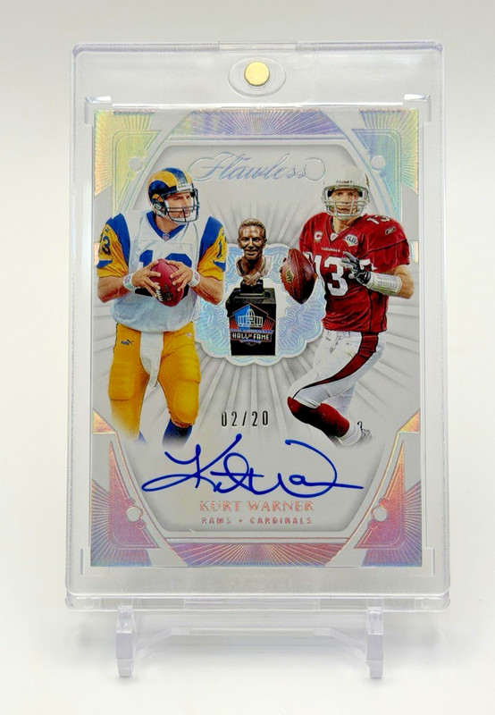 2024 Panini Flawless Auto Kurt Warner Rams Cardinals /20 CP-KWR