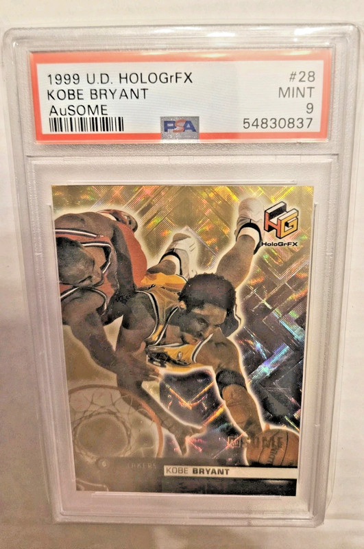 1999-00 Upper Deck HoloGrFX   AU Ausome Kobe Bryant #28 PSA 9 LOS ANGELES LAKERS