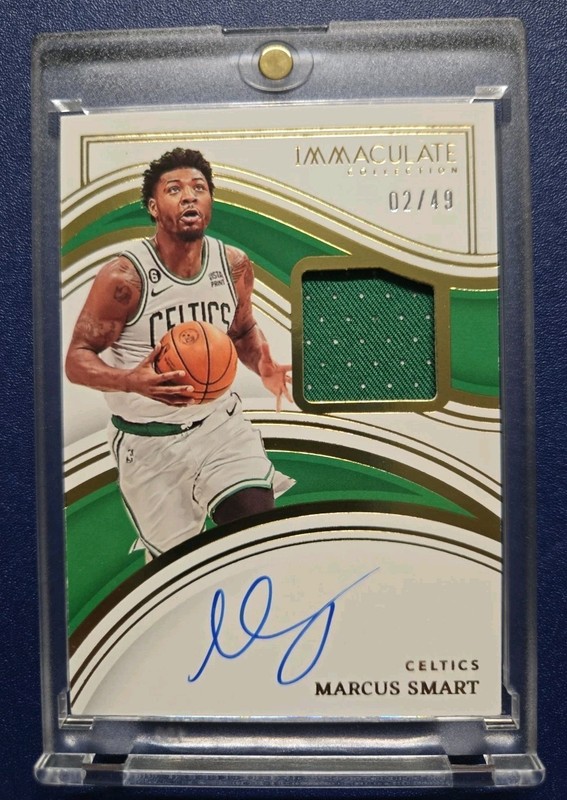 2022-23 Immaculate Collection Marcus Smart #IPA-MSM Jersey/Auto #’d 02/49