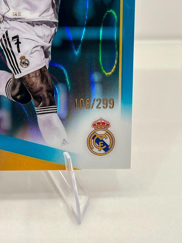 2025-26 Topps Chrome UCC Vinicius Jr Teal Lava /299 - Real Madrid view 2