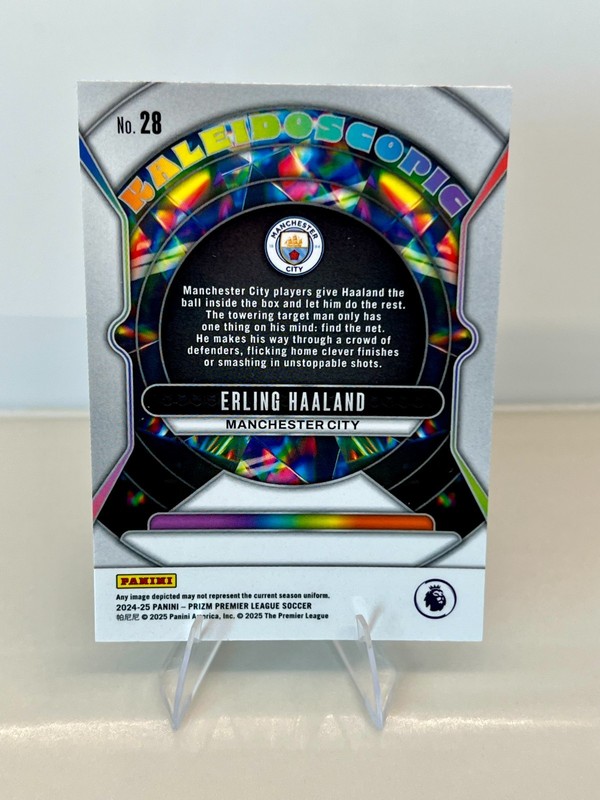 23-24 Panini Prizm Premier League Erling Haaland Kaleidoscopic - Manchester City view 2