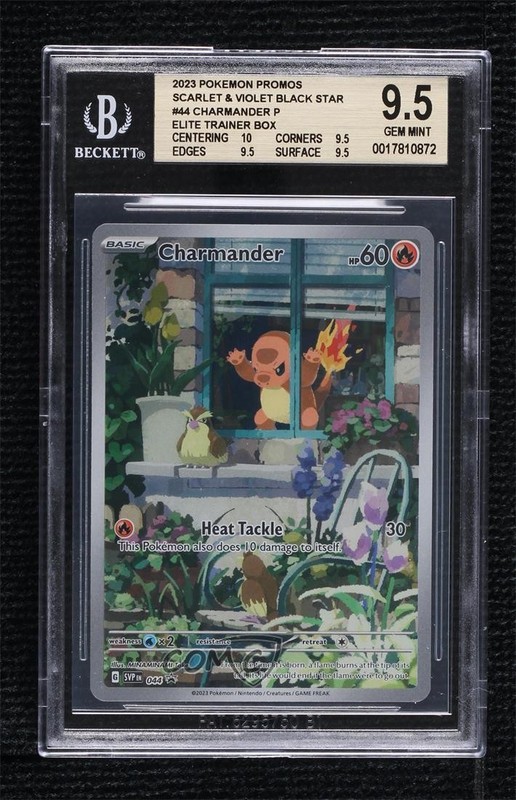 Full Art - Charmander Pokémon Scarlet & Violet Black Star Promo BGS 9.5 GEM MINT