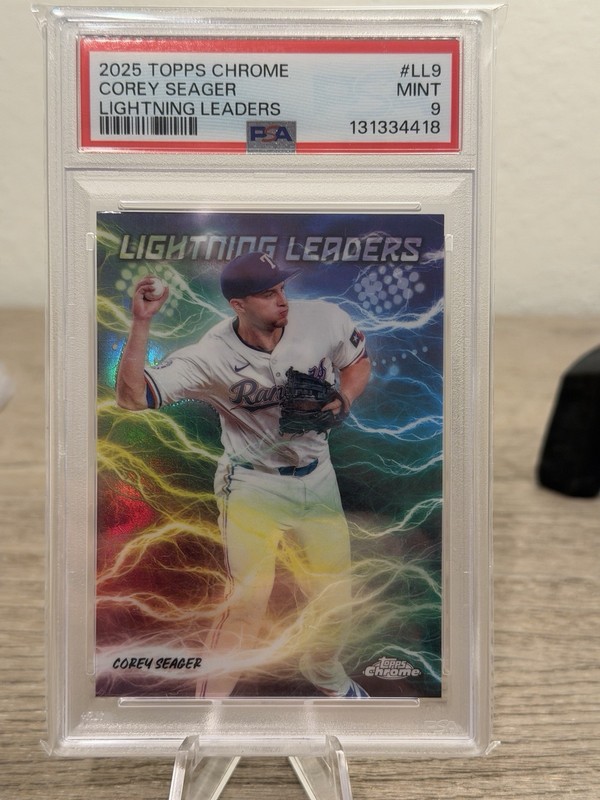 2025 Topps Chrome Lightning Leaders SP Corey Seager #LL-9 PSA 9 💎🔥