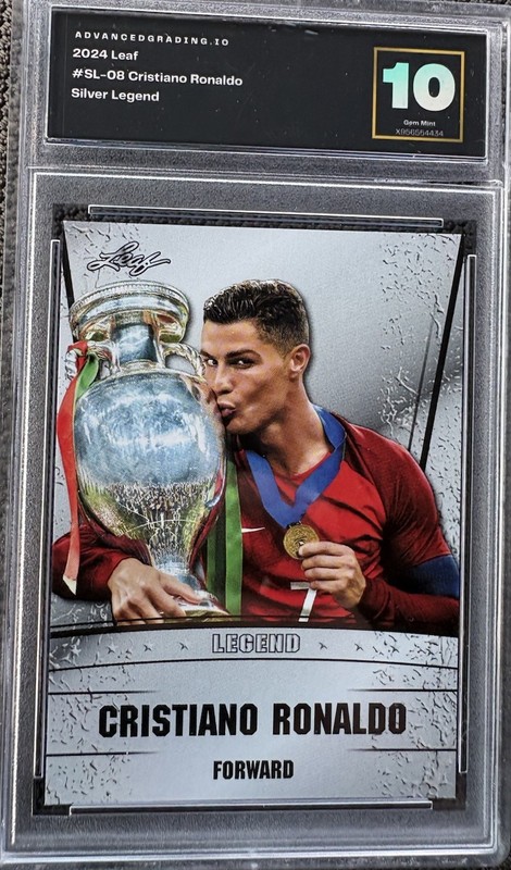 Cristiano Ronaldo Graded Gem Mint 10 2023 Leaf Prized Legend #03