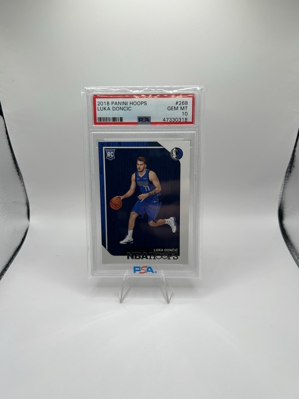 Panini 2018-19 NBA Hoops Luka Doncic #268 Rookie PSA 10 Dallas Mavericks