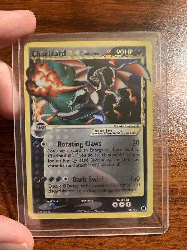 Gold Star Charizard Japanese 2006 Dragon Frontiers Holo Near Mint