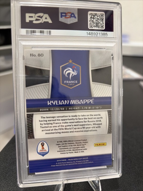 2018 Panini Prizm World Cup - Kylian Mbappe #80 view 2