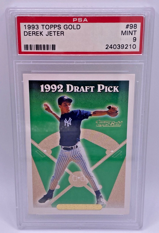 1993 TOPPS GOLD #98 DEREK JETER RC ROOKIE PSA 9