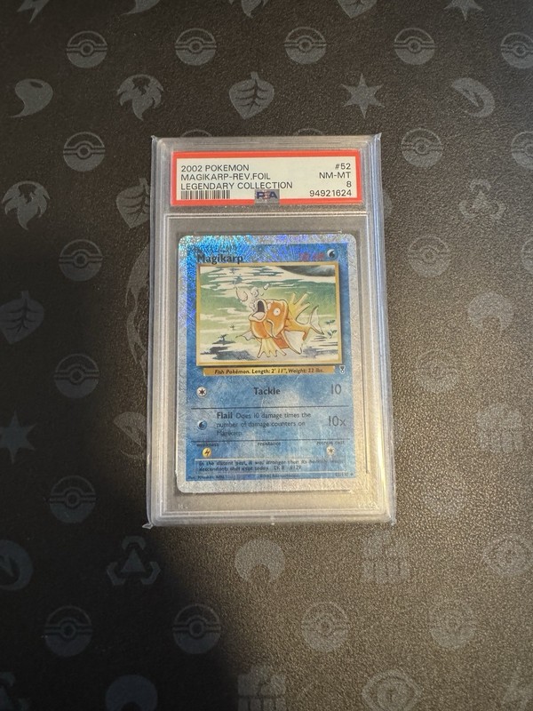 Pokemon Card Magikarp Legendary Collection PSA 8 English Reverse Foil Holo