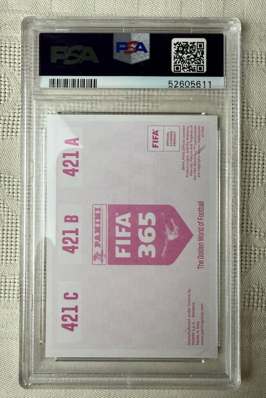 2019 PANINI FIFA 365 Erling Haaland #421 Pink Back Rookie PSA 10 RC SP view 2