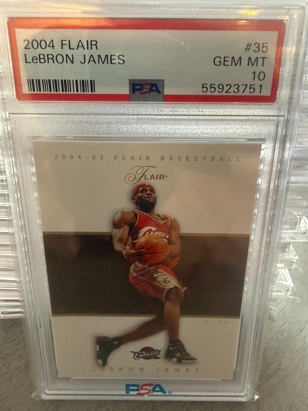 LEBRON JAMES 2004 FLAIR #35 PSA 10 GEM MINT 2nd Year