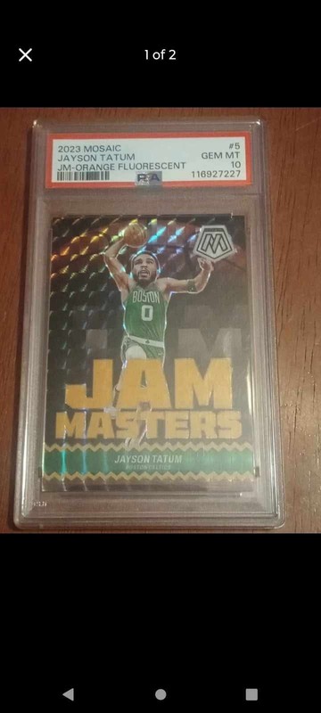 Jason Tatum Jam Masters Orange Fluorescent /25 PSA 10 Pop 1