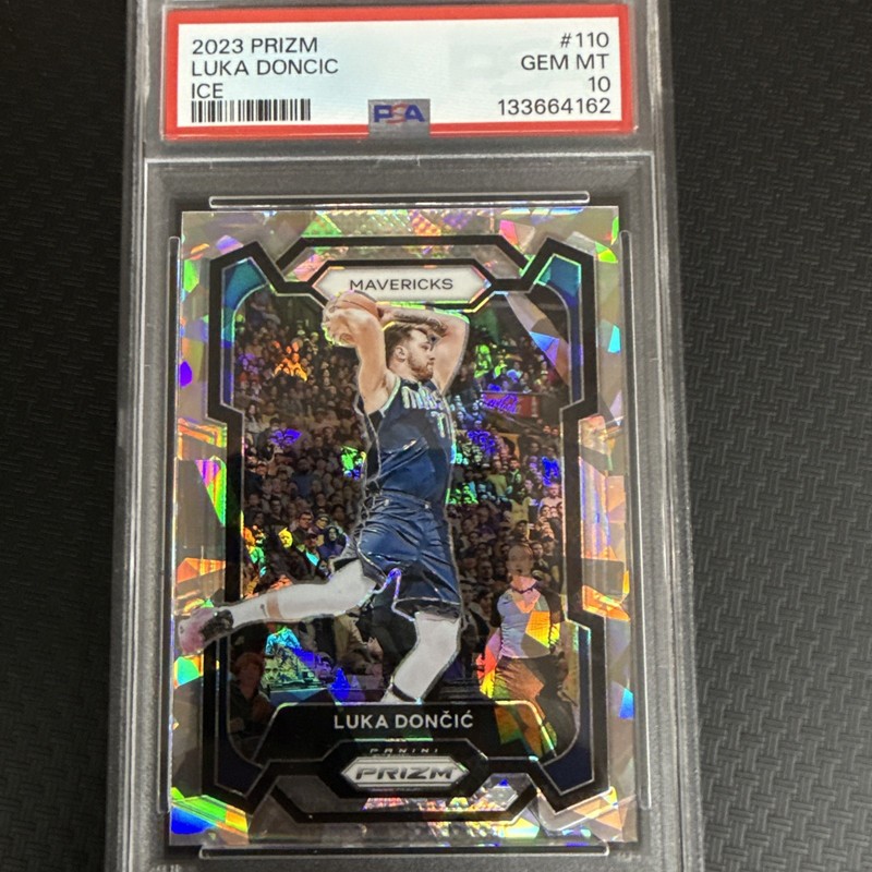 2023 Panini Prizm Luka Doncic Ice Prizm PSA 10 Mavericks Lakers