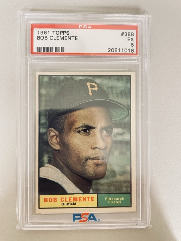 Topps 1961 Topps #388 Roberto Clemente PSA Graded Baseball Card Pirates