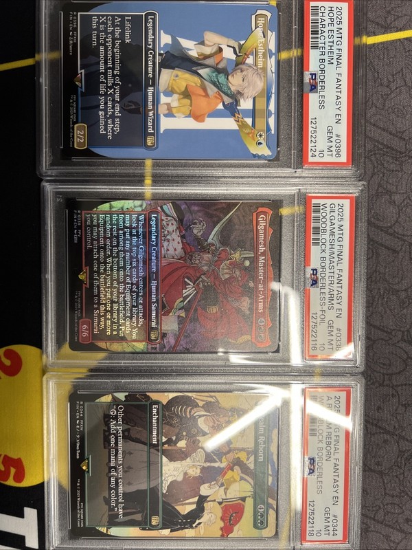 Magic: The Gathering Final Fantasy  Bundle Of 3 PSA 10 Cards
