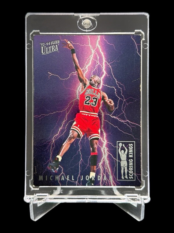1993 Fleer Ultra MICHAEL JORDAN SCORING KINGS SSP INSERT 5 OF 10 HOLO🔥RARE🔥