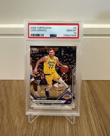 Luka Doncic 2025 Topps Now LA Opener #5 PSA 10 Los Angeles Lakers