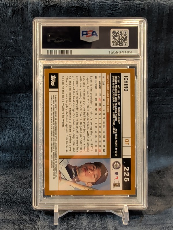 2002 Topps - Ichiro Suzuki #225 PSA 7 NM view 2