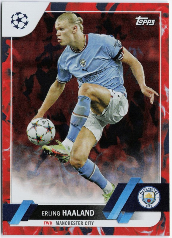 Erling Haaland 2022-23 Topps UEFA Club Competitions #99 Inferno Foil