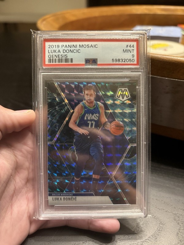 Luka Doncic 2019 Mosiac Genesis Case Hit PSA 9 Dallas Mavericks