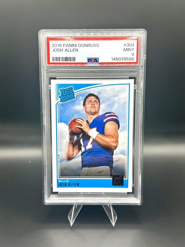 2018 Panini Donruss - Rated Rookie Josh Allen #304 (RC) PSA 9