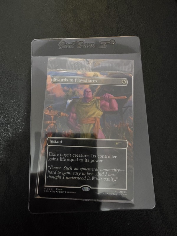 Magic the Gathering PSA Magazine Promo Swords to Plowshares Thanos Sealed
