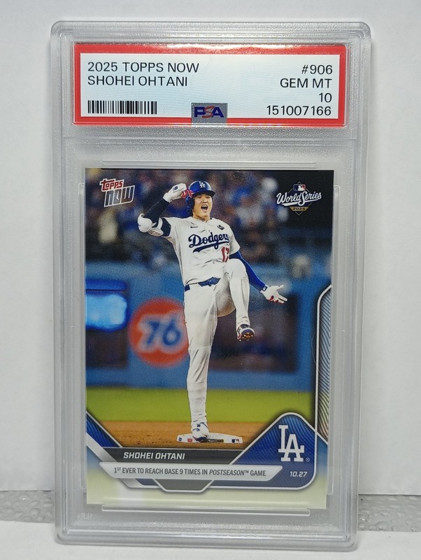 Graded 2025 Topps Now Shohei Ohtani #906 Baseball Card PSA 10 Gem Mint