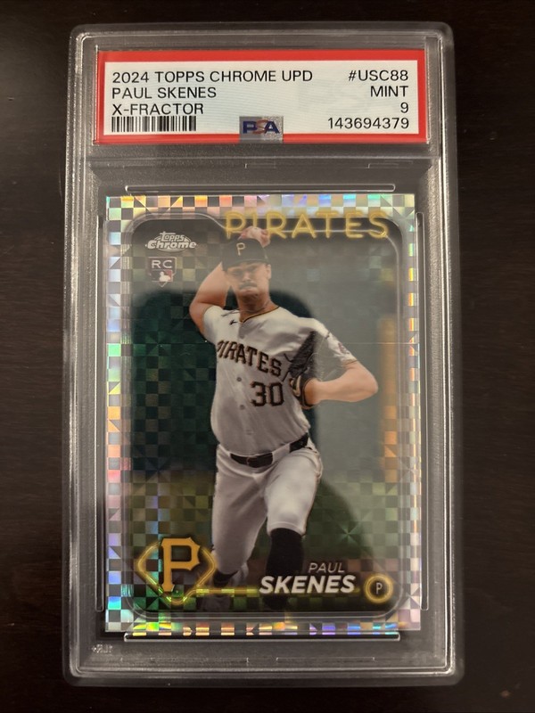 2024 Topps Chrome Update Series - Paul Skenes #USC88 X-Fractor (RC) PSA 9