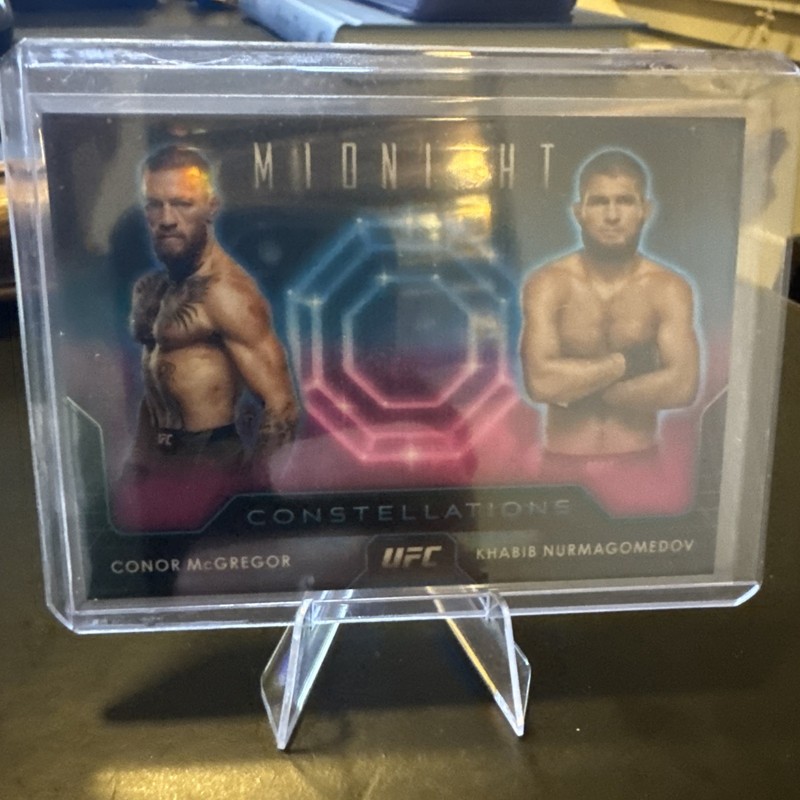 2024 Topps Midnight UFC Constellations #CO-25 Conor McGregor Khabib Nurmagomedov