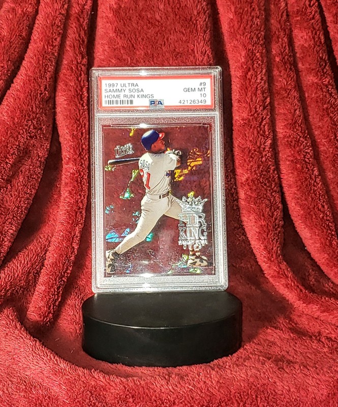 SAMMY SOSA 1997 ULTRA HOME RUN 9 OF 12 KINGS CLEAR CHICAGO CUBS PSA 10 🔥 CLEAR