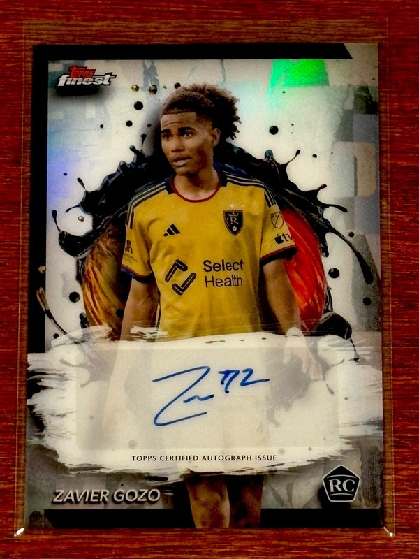 Zavier Gozo 2024 Topps Finest MLS Rookie (RC) Auto Real Salt Lake #BA-ZG
