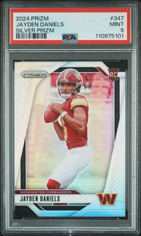 2024 Silver Prizm Rookie Jayden Daniels - PSA 9
