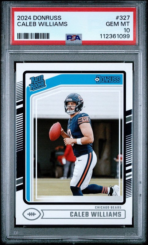 2024 Panini Donruss Rated Rookie #327 Caleb Williams RC Chicago Bears PSA 10