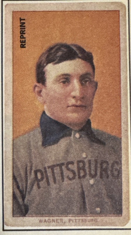 T206 Honus Wagner Pittsburgh 150 Subjects Official 1990 Card Reprint Very Rare view 1
