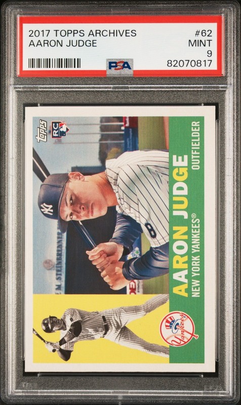 2017 Topps Archives Aaron Judge Rookie #62 PSA 9