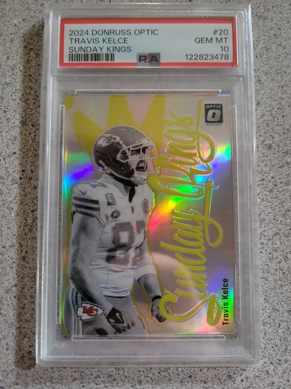 2024 Panini Donruss Optic - Sunday Kings Travis Kelce #20 PSA 10