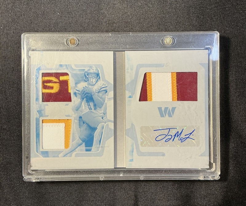 2022 Playbook Booklet Printing Plate 1/1  Patch Auto Terry McLaurin