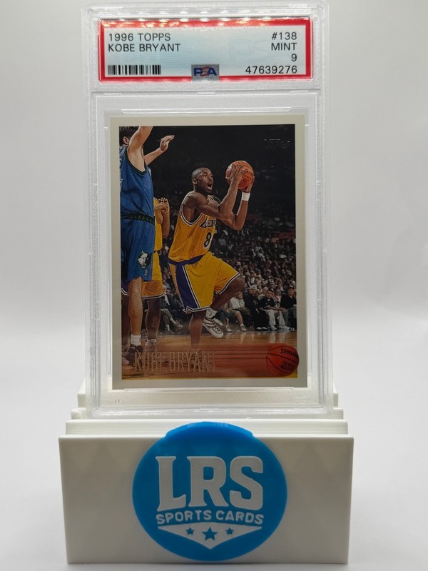 Topps 1996-97 Kobe Bryant #138 Rookie Base Los Angeles Lakers PSA 9