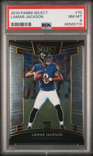 2018 PANINI SELECT #70 LAMAR JACKSON