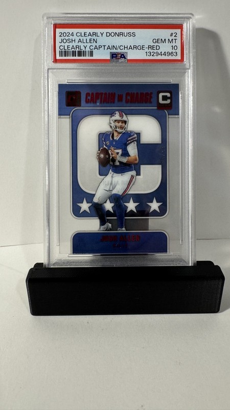 2024 Clearly Donruss - Clearly Captain in Charge Josh Allen #2 Red /99 PSA 10