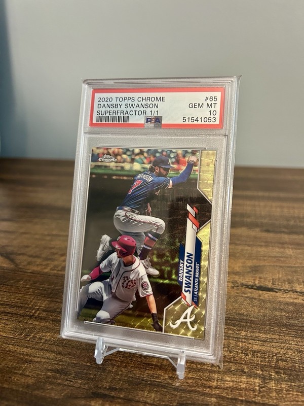 2020 Topps Chrome - Dansby Swanson #65 Superfractor 1/1 Atlanta Braves - PSA 10