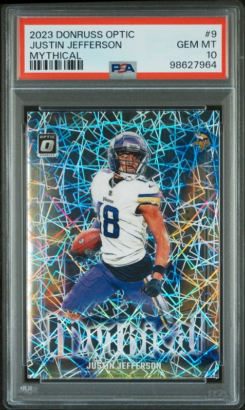 2023 Panini Donruss Optic Mythical #9 Justin Jefferson PSA 10